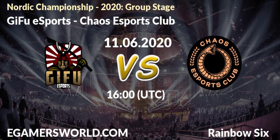 GiFu eSports vs Chaos Esports Club: Betting TIp, Match Prediction. 11.06.20. Rainbow Six, Nordic Championship - 2020: Group Stage