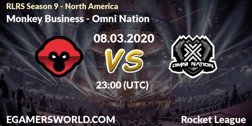 Monkey Business vs Omni Nation: Betting TIp, Match Prediction. 08.03.20. Rocket League, RLRS Season 9 - North America