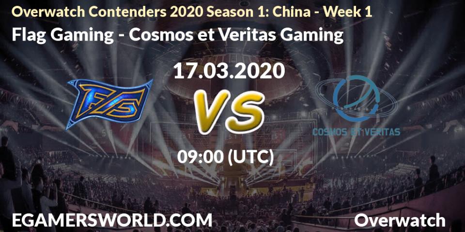 Flag Gaming vs Cosmos et Veritas Gaming: Betting TIp, Match Prediction. 17.03.20. Overwatch, Overwatch Contenders 2020 Season 1: China - Week 1