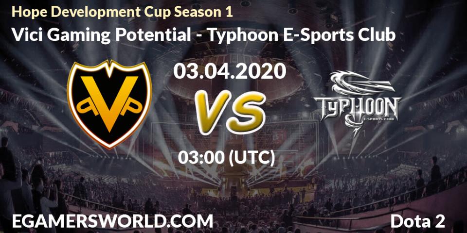 Vici Gaming Potential vs Typhoon E-Sports Club: Betting TIp, Match Prediction. 03.04.20. Dota 2, Hope Development Cup Season 1