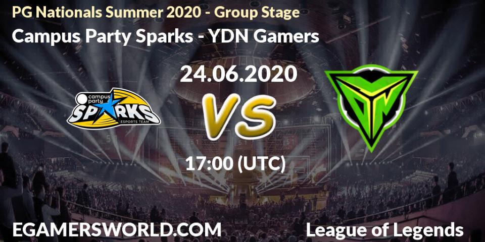 Campus Party Sparks vs YDN Gamers: Betting TIp, Match Prediction. 24.06.20. LoL, PG Nationals Summer 2020 - Group Stage