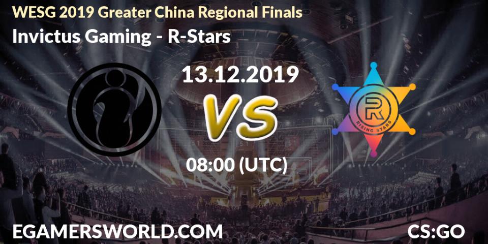 Invictus Gaming vs R-Stars: Betting TIp, Match Prediction. 13.12.19. CS2 (CS:GO), WESG 2019 Greater China Regional Finals