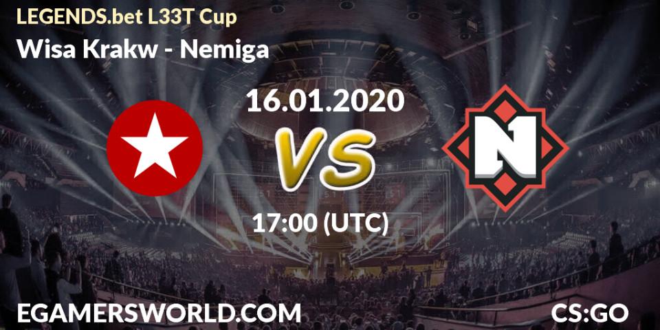 Wisła Kraków vs Nemiga: Betting TIp, Match Prediction. 16.01.20. CS2 (CS:GO), LEGENDS.bet L33T Cup