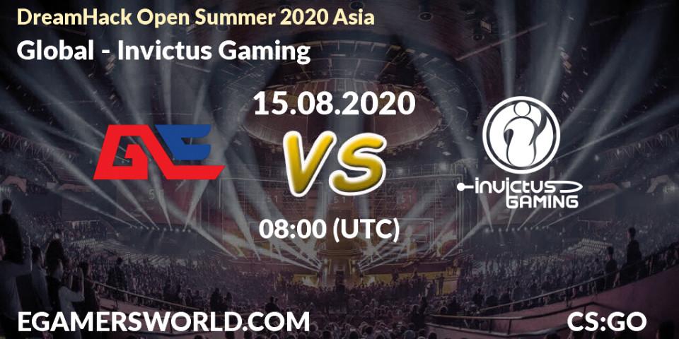 Global vs Invictus Gaming: Betting TIp, Match Prediction. 15.08.20. CS2 (CS:GO), DreamHack Open Summer 2020 Asia