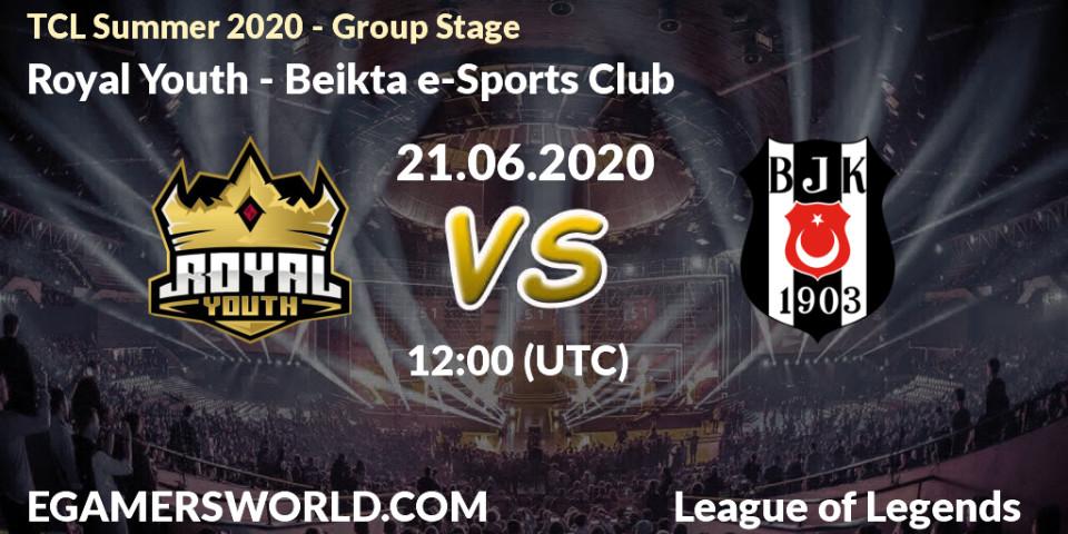 Royal Youth vs Beşiktaş e-Sports Club: Betting TIp, Match Prediction. 21.06.20. LoL, TCL Summer 2020 - Group Stage