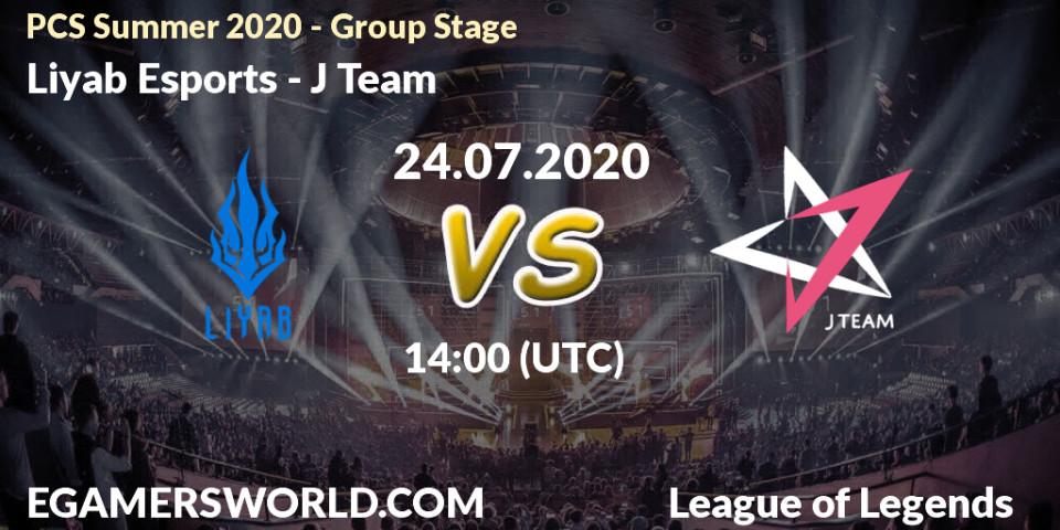 Liyab Esports vs J Team: Betting TIp, Match Prediction. 24.07.2020 at 14:10. LoL, PCS Summer 2020 - Group Stage