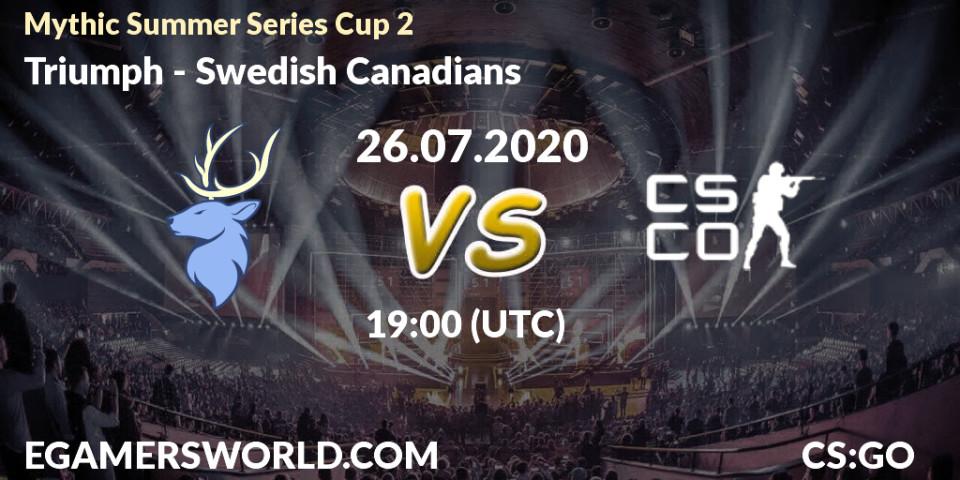 Triumph vs Swedish Canadians: Betting TIp, Match Prediction. 26.07.20. CS2 (CS:GO), Mythic Summer Series Cup 2