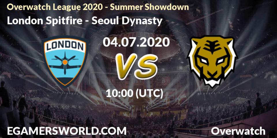 London Spitfire vs Seoul Dynasty: Betting TIp, Match Prediction. 04.07.20. Overwatch, Overwatch League 2020 - Summer Showdown