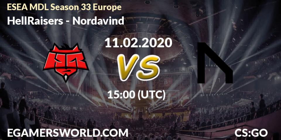 HellRaisers vs Nordavind: Betting TIp, Match Prediction. 12.02.20. CS2 (CS:GO), ESEA MDL Season 33 Europe