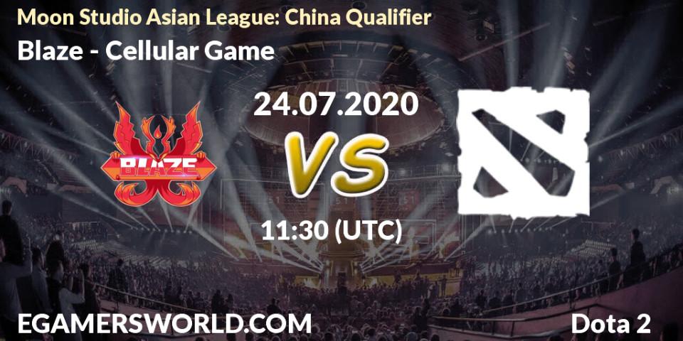Blaze vs Cellular Game: Betting TIp, Match Prediction. 24.07.20. Dota 2, Moon Studio Asian League: China Qualifier