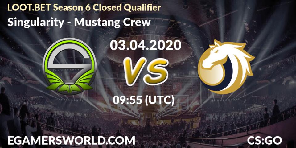 Singularity vs Mustang Crew: Betting TIp, Match Prediction. 03.04.20. CS2 (CS:GO), LOOT.BET Season 6 Closed Qualifier