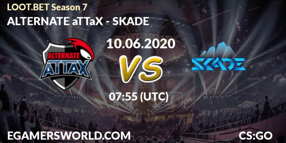 ALTERNATE aTTaX vs SKADE: Betting TIp, Match Prediction. 10.06.2020 at 07:55. Counter-Strike (CS2), LOOT.BET Season 7