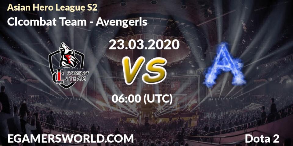 Clcombat Team vs Avengerls: Betting TIp, Match Prediction. 23.03.2020 at 06:02. Dota 2, Asian Hero League S2