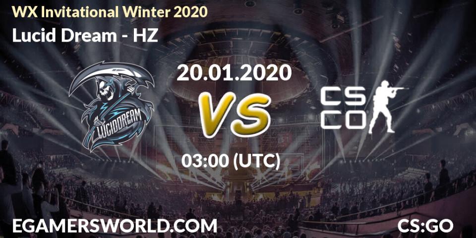 Lucid Dream vs HZ: Betting TIp, Match Prediction. 20.01.20. CS2 (CS:GO), WX Invitational Winter 2020
