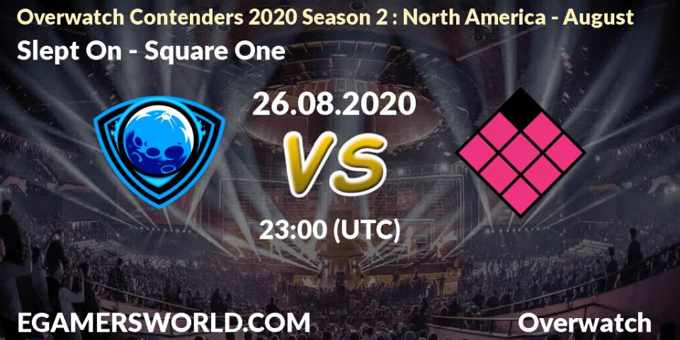 Slept On vs Square One: Betting TIp, Match Prediction. 26.08.20. Overwatch, Overwatch Contenders 2020 Season 2: North America - August