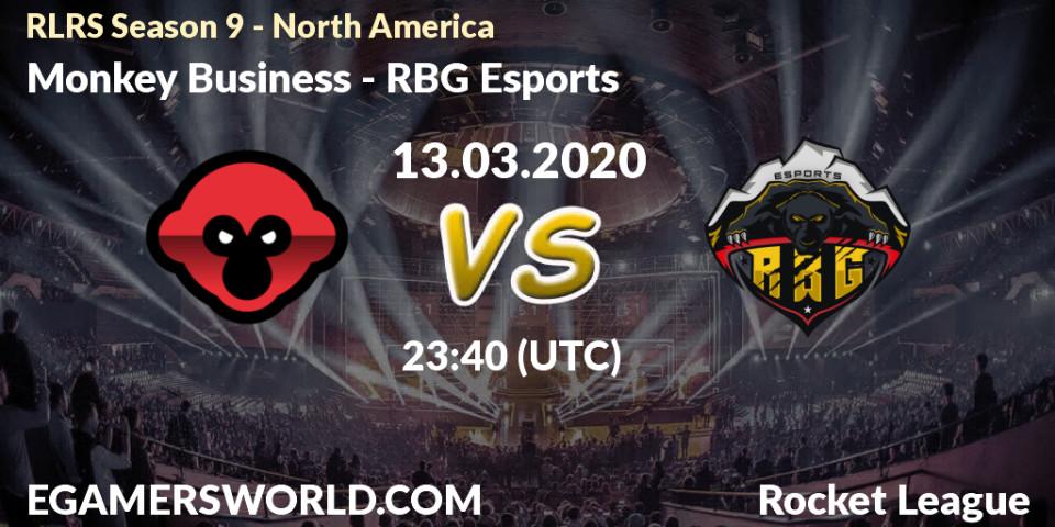 Monkey Business vs RBG Esports: Betting TIp, Match Prediction. 13.03.20. Rocket League, RLRS Season 9 - North America