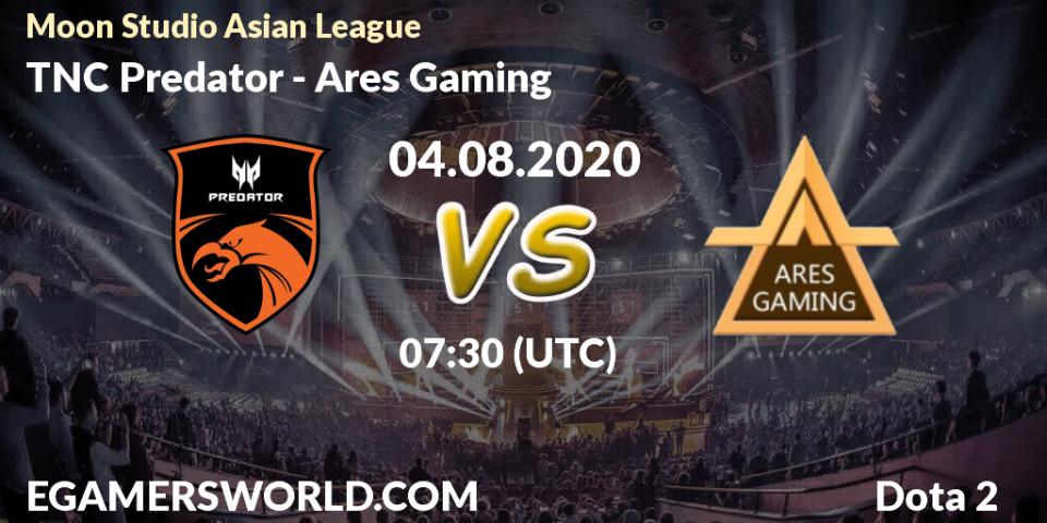 TNC Predator vs Ares Gaming: Betting TIp, Match Prediction. 04.08.20. Dota 2, Moon Studio Asian League