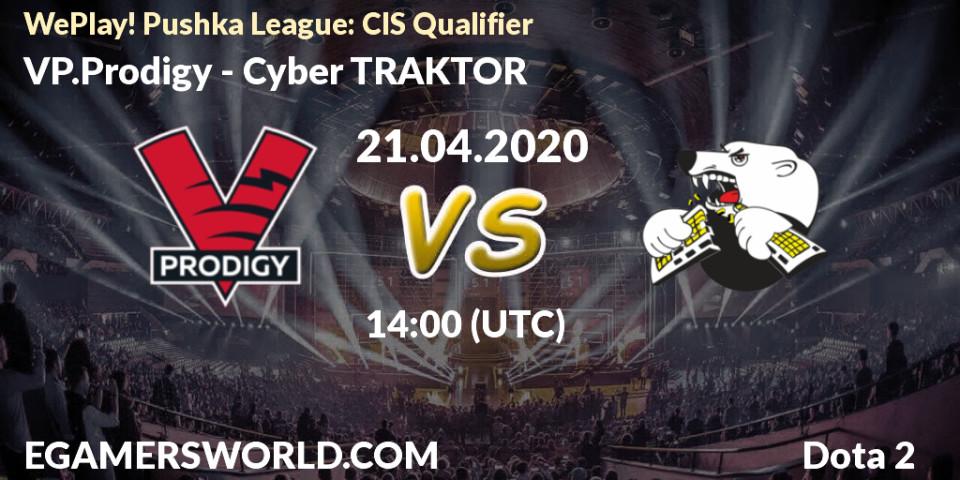 VP.Prodigy vs Cyber TRAKTOR: Betting TIp, Match Prediction. 21.04.20. Dota 2, WePlay! Pushka League: CIS Qualifier