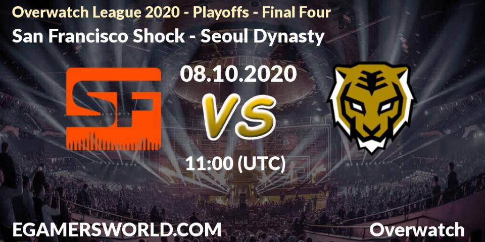 San Francisco Shock vs Seoul Dynasty: Betting TIp, Match Prediction. 08.10.20. Overwatch, Overwatch League 2020 - Playoffs - Final Four