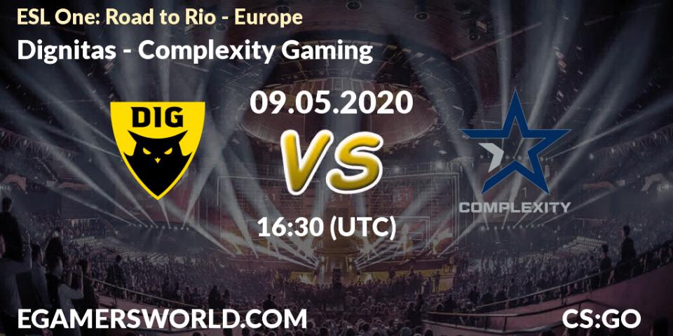 Dignitas vs Complexity Gaming: Betting TIp, Match Prediction. 09.05.20. CS2 (CS:GO), ESL One: Road to Rio - Europe
