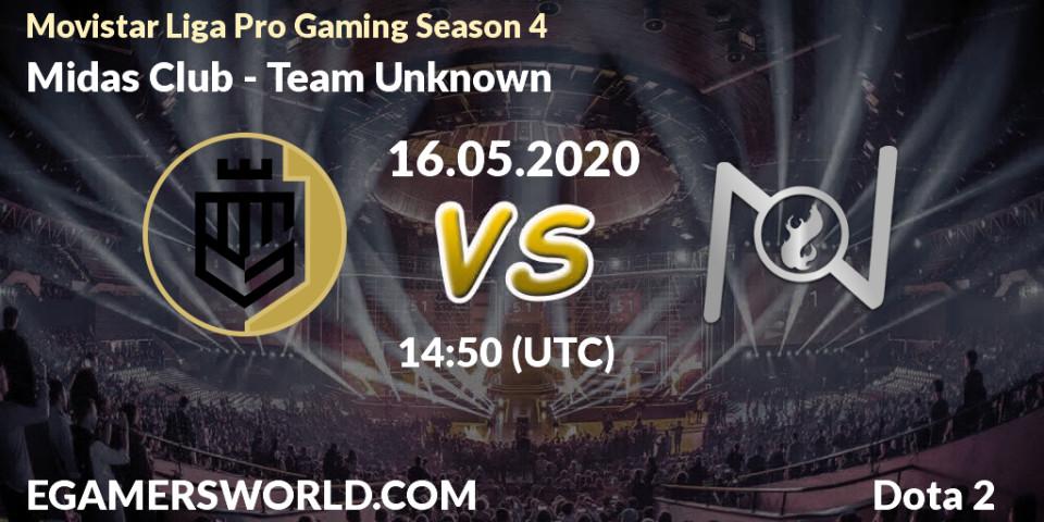 Midas Club vs Team Unknown: Betting TIp, Match Prediction. 16.05.20. Dota 2, Movistar Liga Pro Gaming Season 4