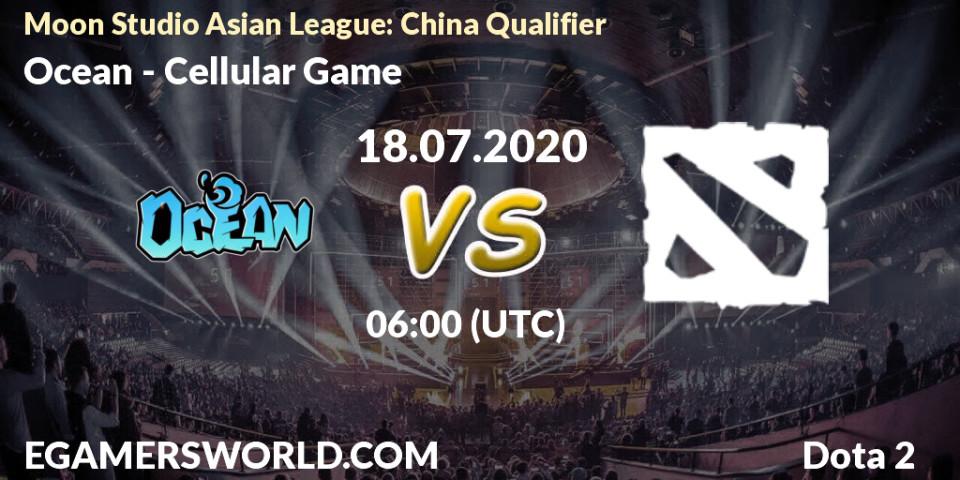 Ocean vs Cellular Game: Betting TIp, Match Prediction. 18.07.20. Dota 2, Moon Studio Asian League: China Qualifier