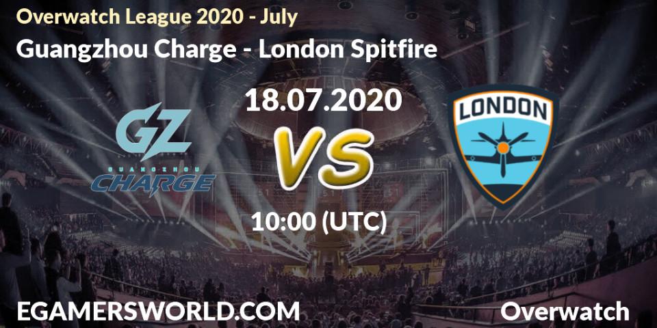 Guangzhou Charge vs London Spitfire: Betting TIp, Match Prediction. 18.07.20. Overwatch, Overwatch League 2020 - July