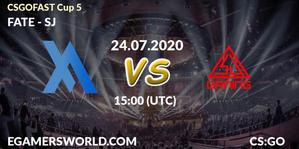 FATE vs SJ: Betting TIp, Match Prediction. 24.07.2020 at 15:00. Counter-Strike (CS2), CSGOFAST Cup 5