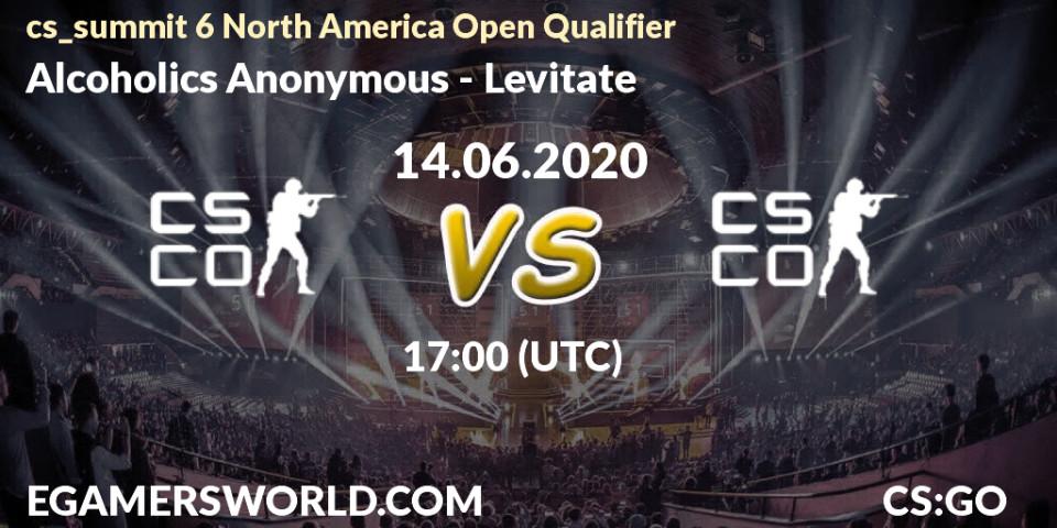 Alcoholics Anonymous vs Levitate: Betting TIp, Match Prediction. 14.06.20. CS2 (CS:GO), cs_summit 6 North America Open Qualifier
