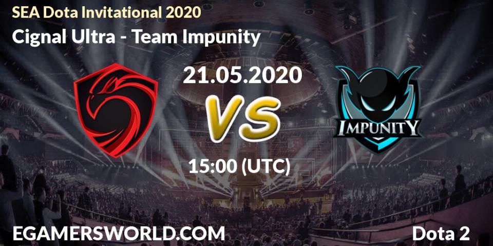 Cignal Ultra vs Team Impunity: Betting TIp, Match Prediction. 21.05.20. Dota 2, SEA Dota Invitational 2020