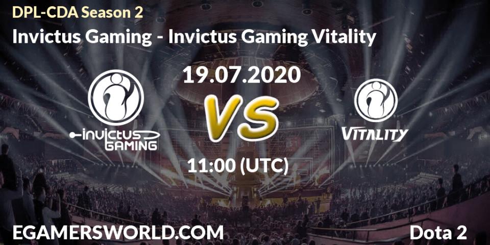 Invictus Gaming vs Invictus Gaming Vitality: Betting TIp, Match Prediction. 18.07.20. Dota 2, DPL-CDA Professional League Season 2