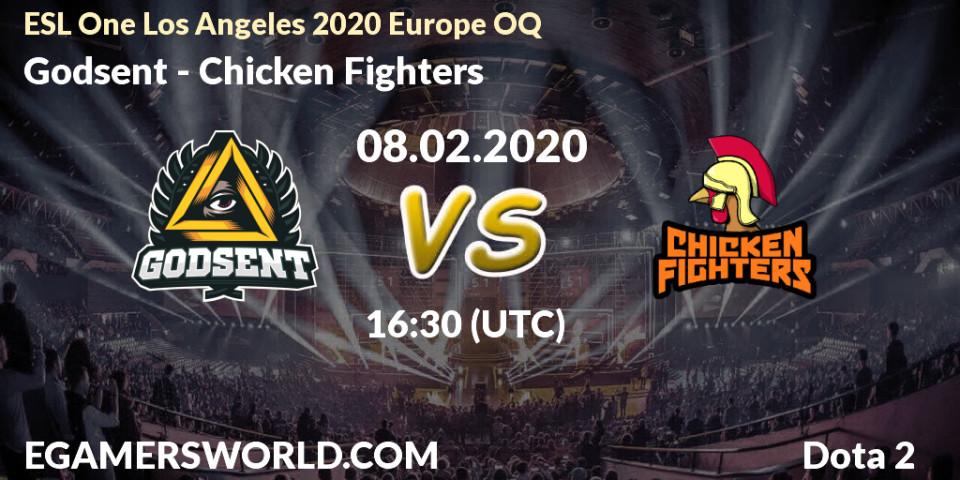 Godsent vs Chicken Fighters: Betting TIp, Match Prediction. 08.02.20. Dota 2, ESL One Los Angeles 2020 Europe OQ