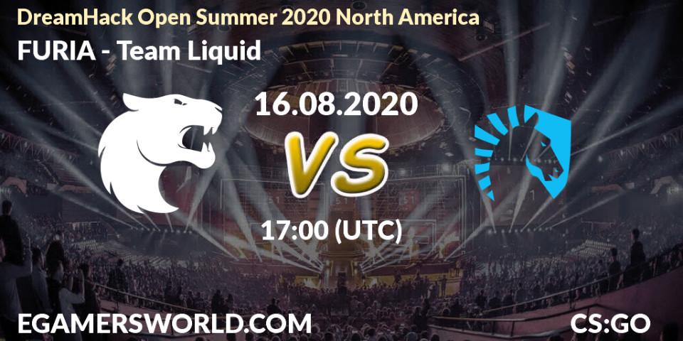 FURIA vs Team Liquid: Betting TIp, Match Prediction. 16.08.20. CS2 (CS:GO), DreamHack Open Summer 2020 North America
