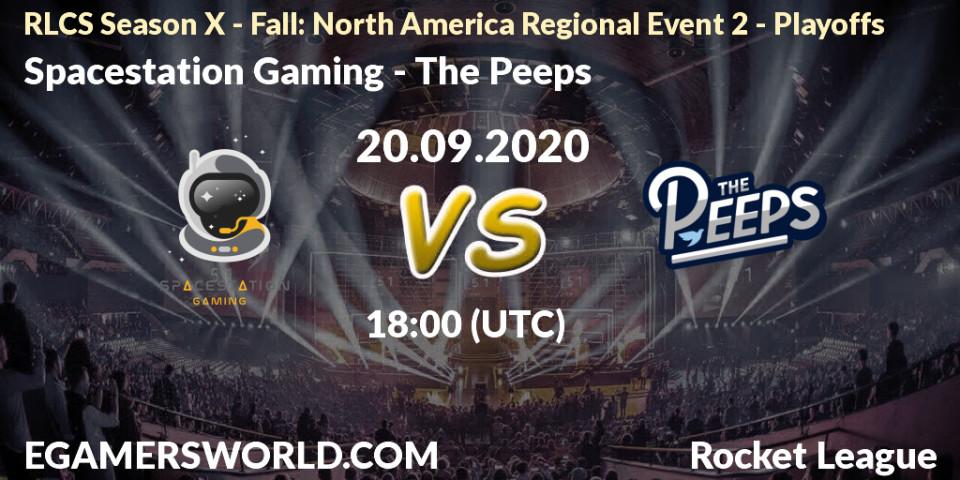Spacestation Gaming vs The Peeps: Betting TIp, Match Prediction. 20.09.20. Rocket League, RLCS Season X - Fall: North America Regional Event 2 - Playoffs