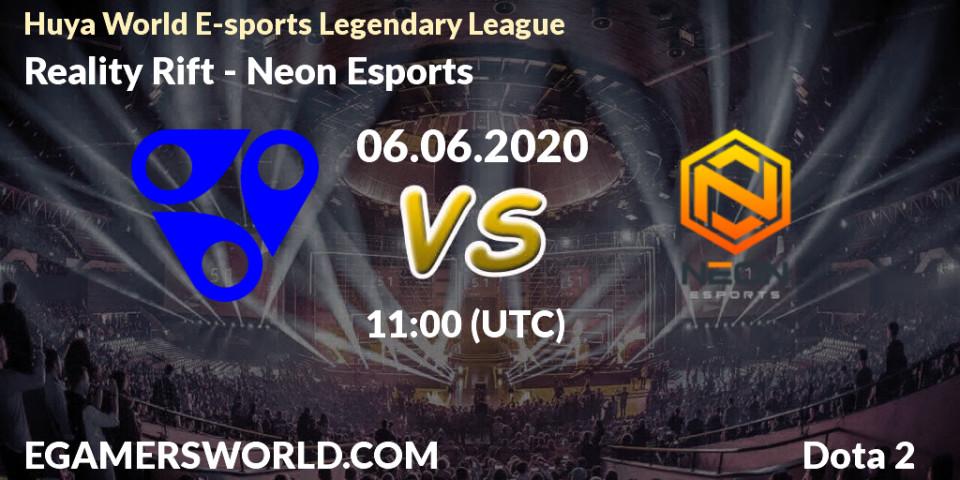 Reality Rift vs Neon Esports: Betting TIp, Match Prediction. 06.06.20. Dota 2, Huya World E-sports Legendary League