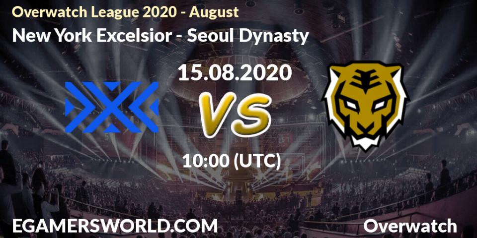 New York Excelsior vs Seoul Dynasty: Betting TIp, Match Prediction. 15.08.20. Overwatch, Overwatch League 2020 - August