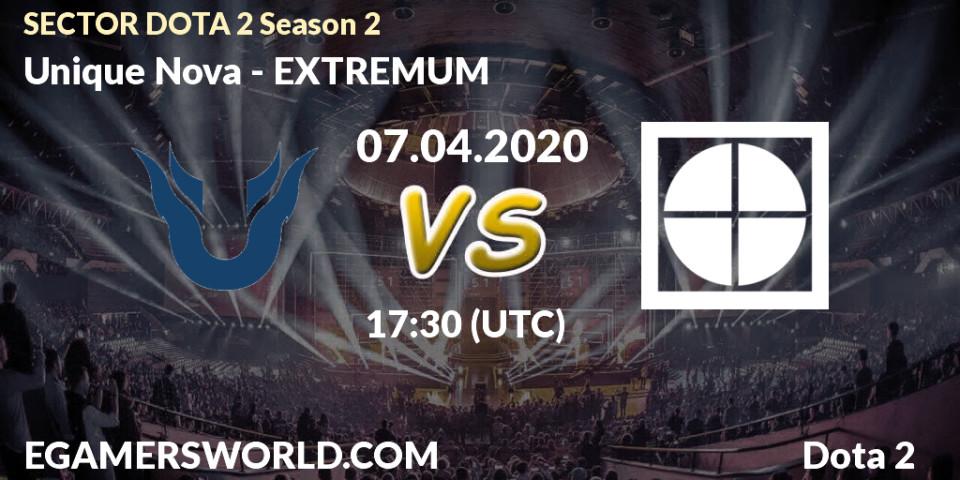 Unique Nova vs EXTREMUM: Betting TIp, Match Prediction. 09.04.20. Dota 2, SECTOR DOTA 2 Season 2