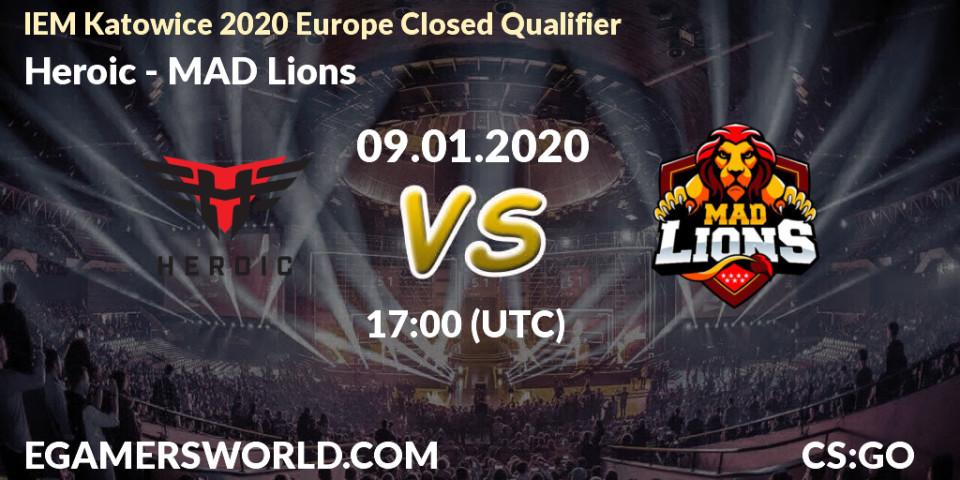 Heroic vs MAD Lions: Betting TIp, Match Prediction. 09.01.20. CS2 (CS:GO), IEM Katowice 2020 Europe Closed Qualifier