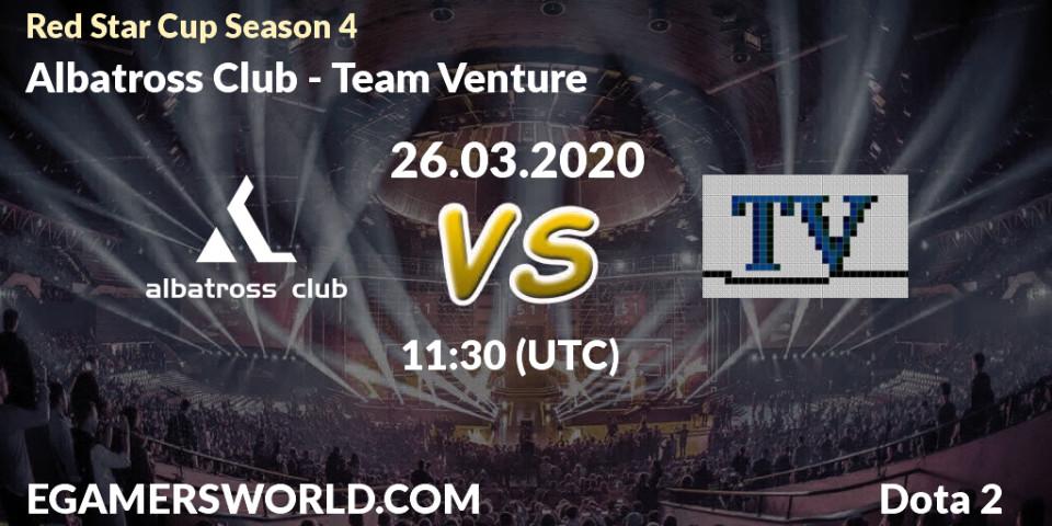 Albatross Club vs Team Venture: Betting TIp, Match Prediction. 26.03.20. Dota 2, Red Star Cup Season 4