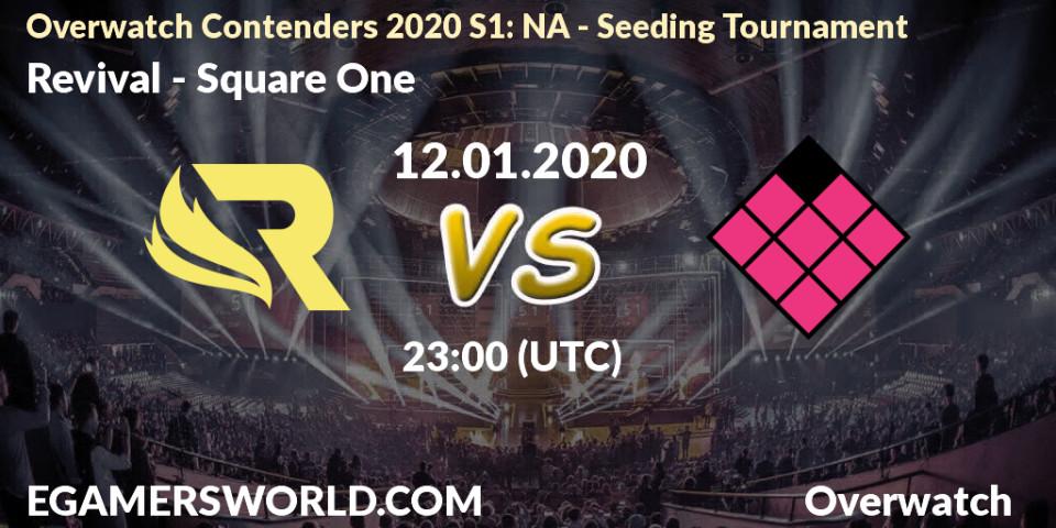 Revival vs Square One: Betting TIp, Match Prediction. 12.01.20. Overwatch, Overwatch Contenders 2020 S1: NA - Seeding Tournament