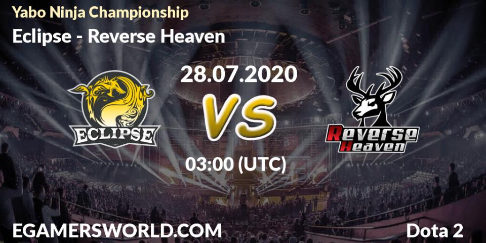 Eclipse vs Reverse Heaven: Betting TIp, Match Prediction. 28.07.20. Dota 2, Yabo Ninja Championship