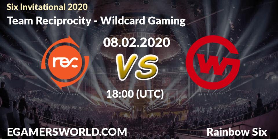 Team Reciprocity vs Wildcard Gaming: Betting TIp, Match Prediction. 08.02.20. Rainbow Six, Six Invitational 2020