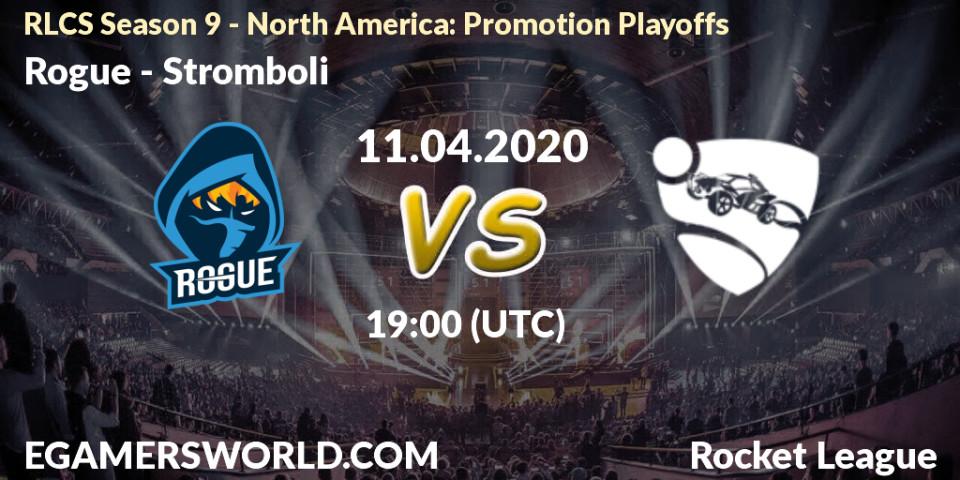 Rogue vs Stromboli: Betting TIp, Match Prediction. 11.04.2020 at 19:00. Rocket League, RLCS Season 9 - North America: Promotion Playoffs