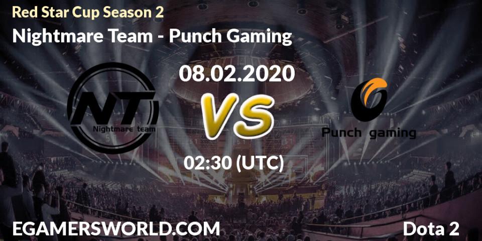 Nightmare Team vs Punch Gaming: Betting TIp, Match Prediction. 08.02.20. Dota 2, Red Star Cup Season 3