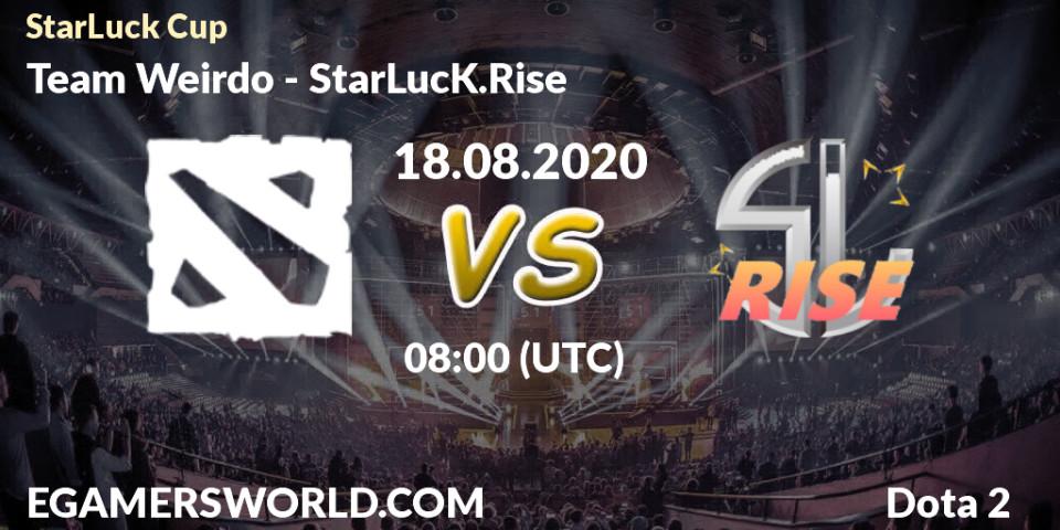 Team Weirdo vs StarLucK.Rise: Betting TIp, Match Prediction. 18.08.20. Dota 2, StarLuck Cup