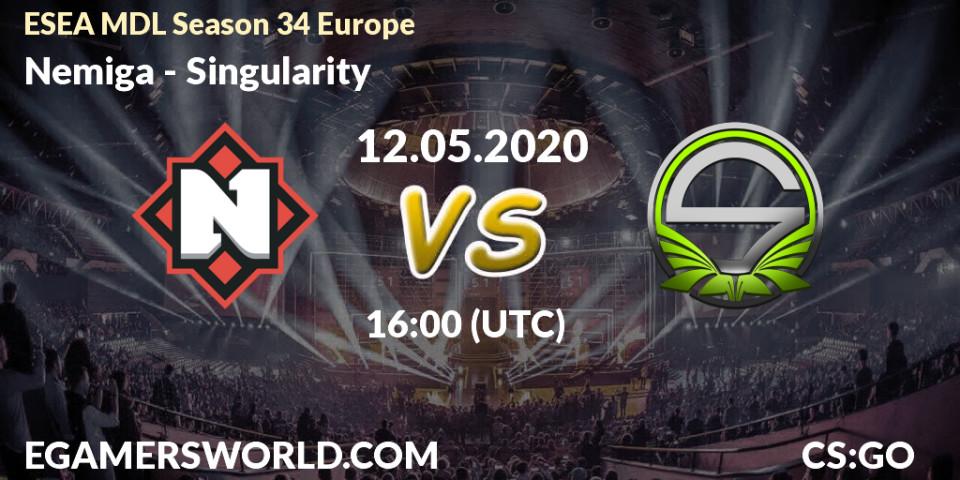 Nemiga vs Singularity: Betting TIp, Match Prediction. 12.05.20. CS2 (CS:GO), ESEA MDL Season 34 Europe