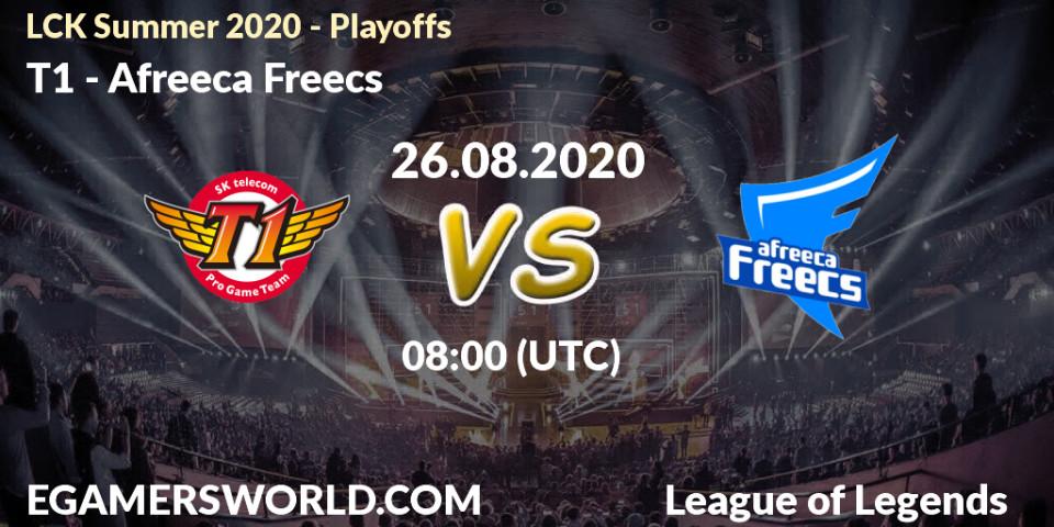T1 vs Afreeca Freecs: Betting TIp, Match Prediction. 26.08.20. LoL, LCK Summer 2020 - Playoffs