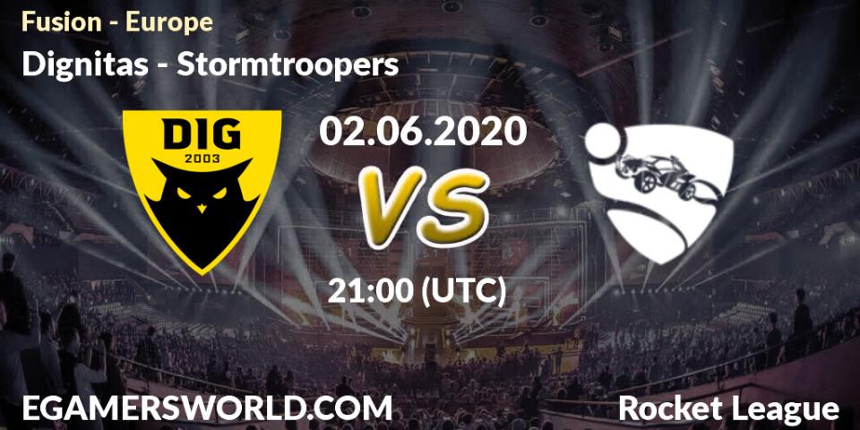 Dignitas vs Stormtroopers: Betting TIp, Match Prediction. 02.06.2020 at 21:00. Rocket League, Fusion - Europe