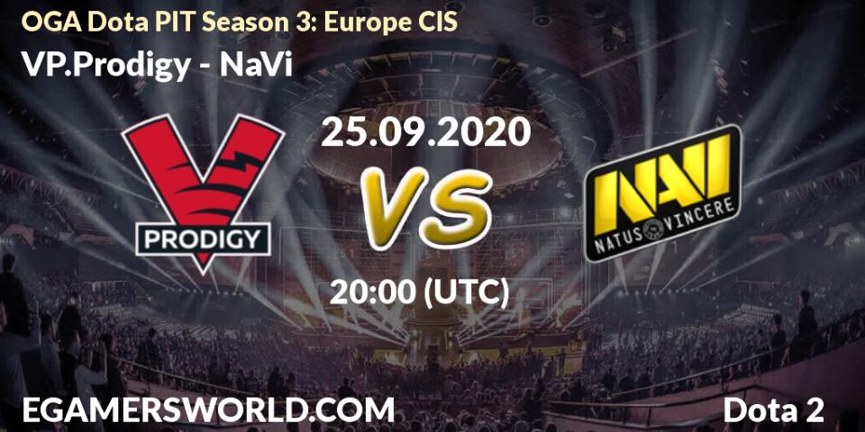 VP.Prodigy vs NaVi: Betting TIp, Match Prediction. 25.09.2020 at 19:01. Dota 2, OGA Dota PIT Season 3: Europe CIS
