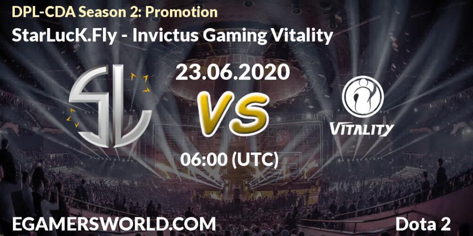 StarLucK.Fly vs Invictus Gaming Vitality: Betting TIp, Match Prediction. 23.06.20. Dota 2, DPL-CDA Professional League Season 2: Promotion